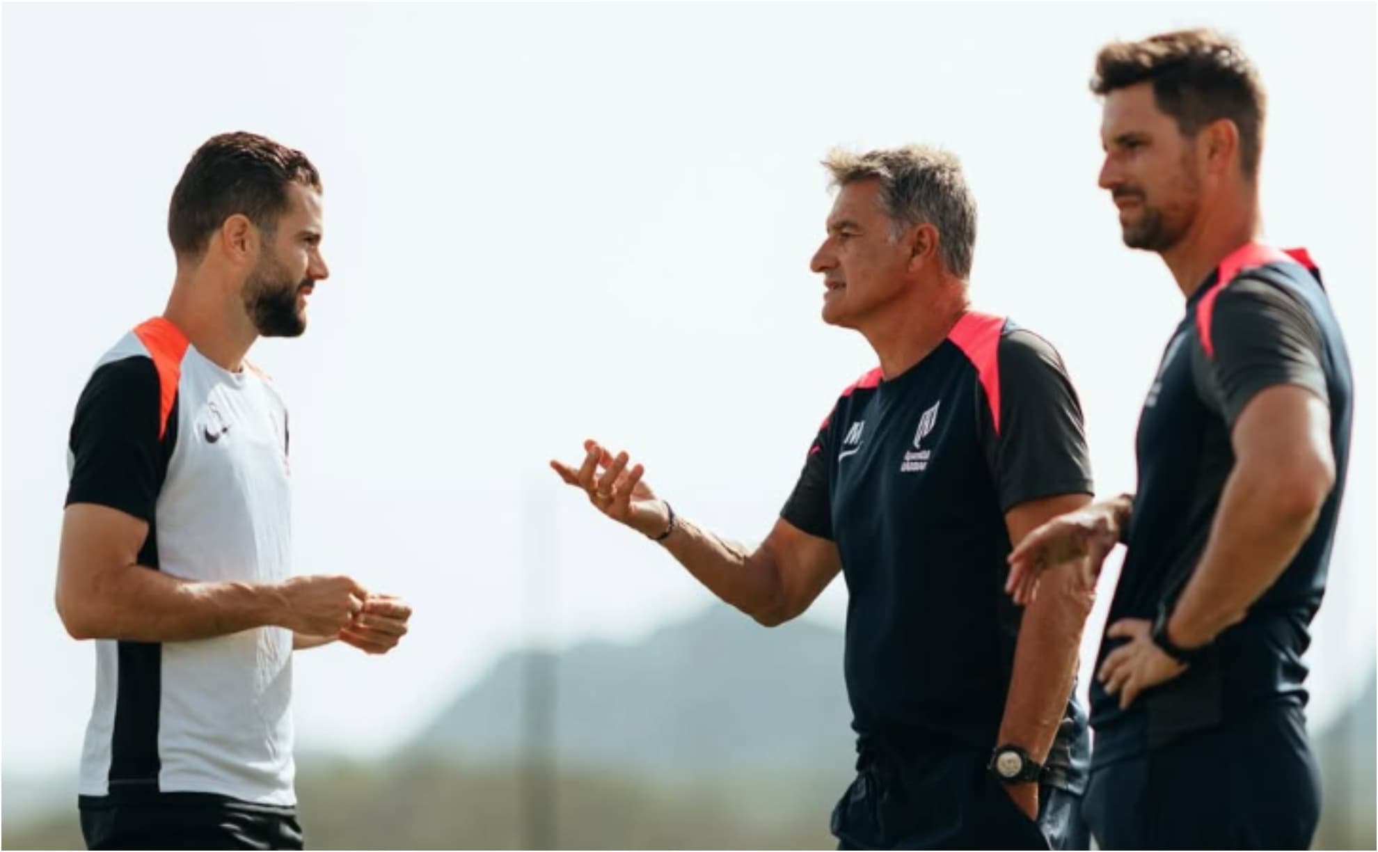 Nacho, Michel y Adrián González.