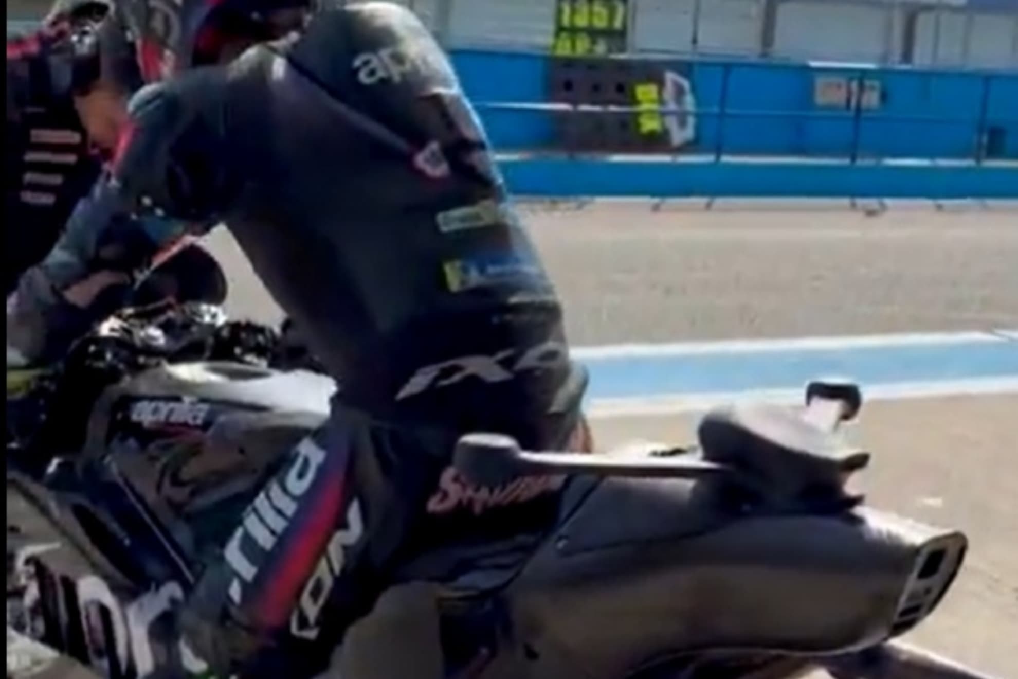 El colín experimental de la Aprilia.