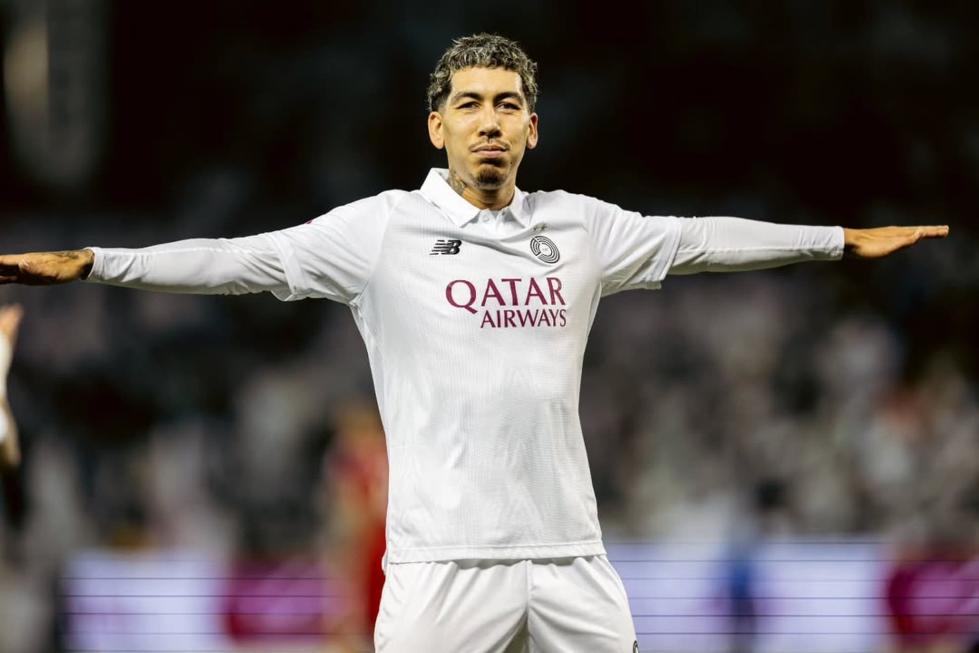 Roberto Firmino celebra el título de Liga.