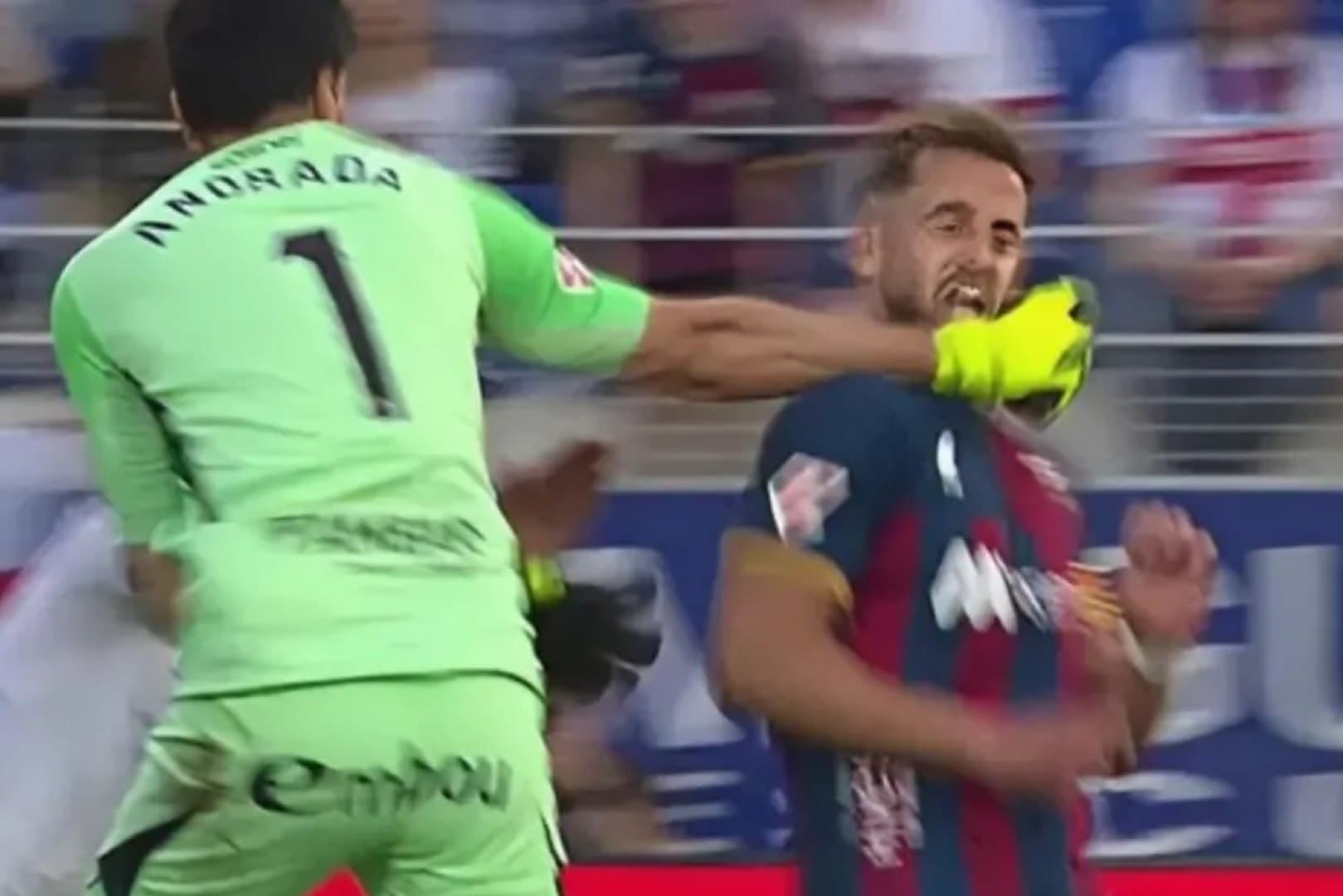 La agresión de Andrada a Pulido.