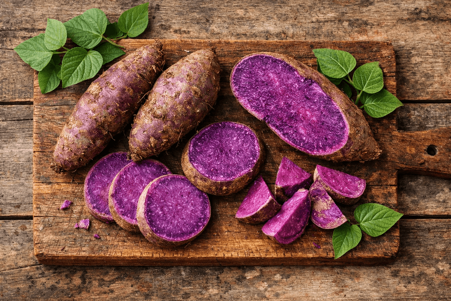 El ube o ñame morado