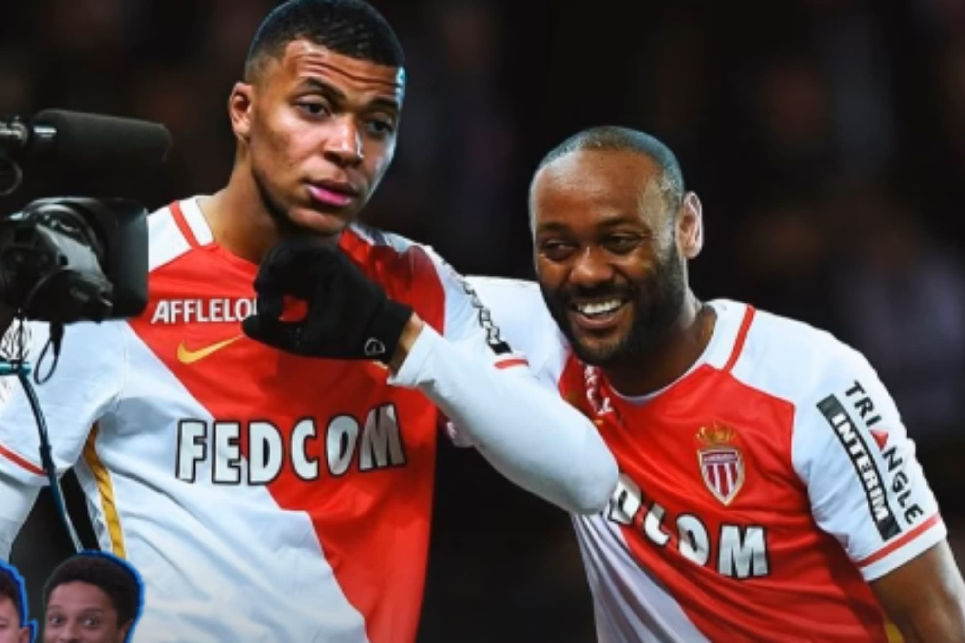 Kylian Mbappé, junto a Vágner Love.