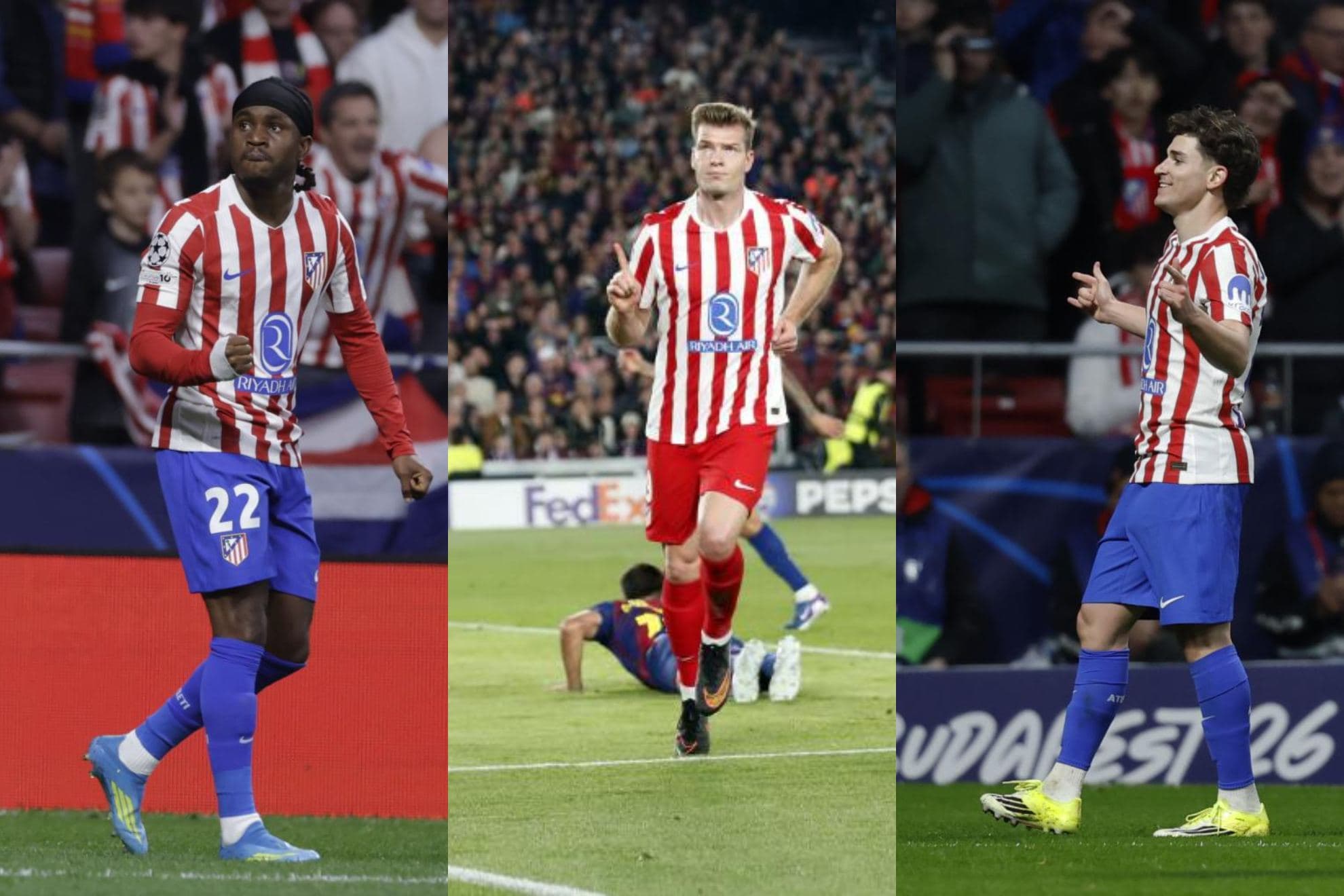 Lookman, Sorloth y Julián, los tres estiletes del Atlético.