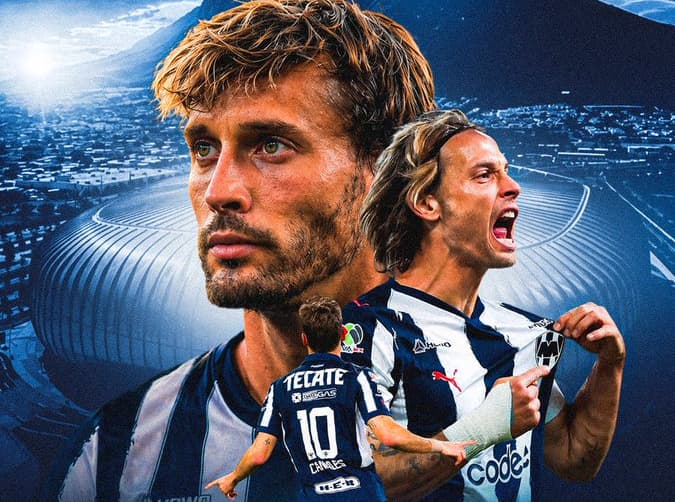 Canales, en su imagen de despedida a Rayados.