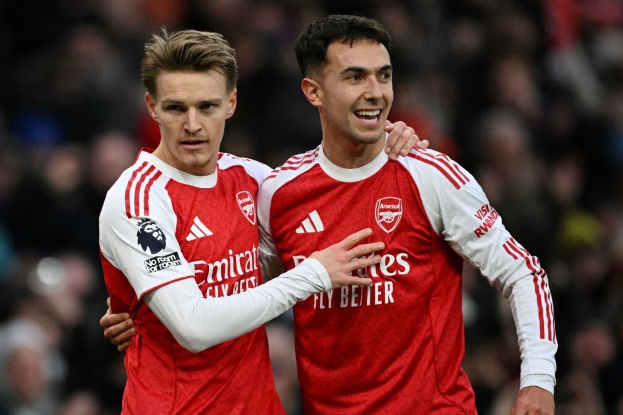 Martin Odegaard y Martín Zubimendi