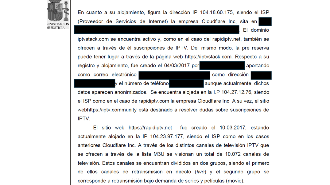 Un fragmento de la sentencia contra la red de 'el iraní' al que tenido acceso MARCA.