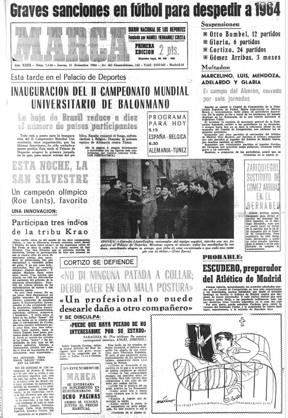 Portada de MARCA con las sanciones