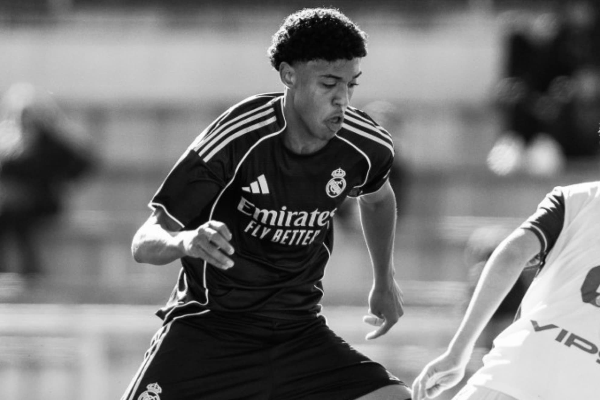 Gorka Abascal, centrocampista de 15 años del Cadete A del Real Madrid.