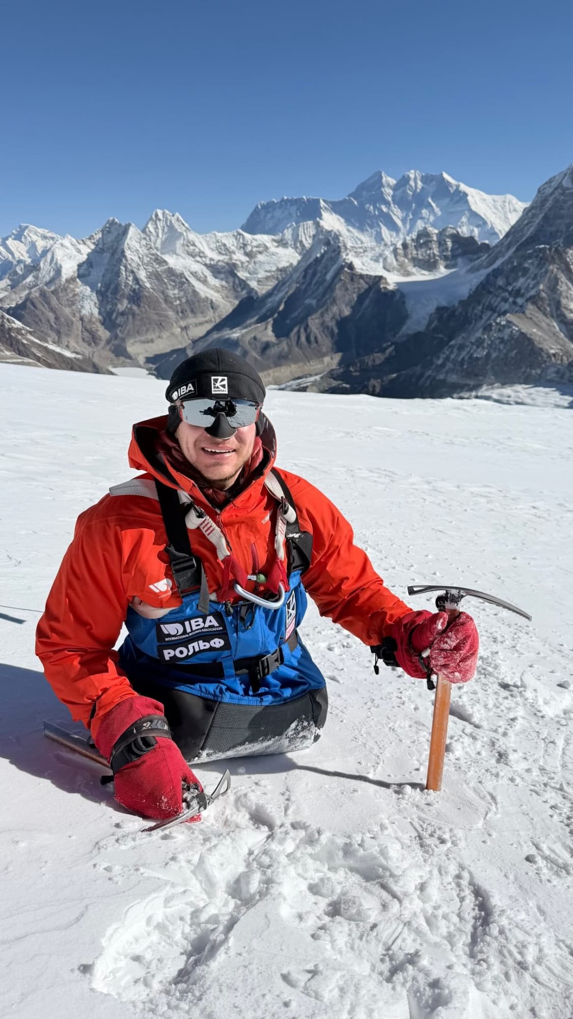 Rustam Nabiev, en el Everest.