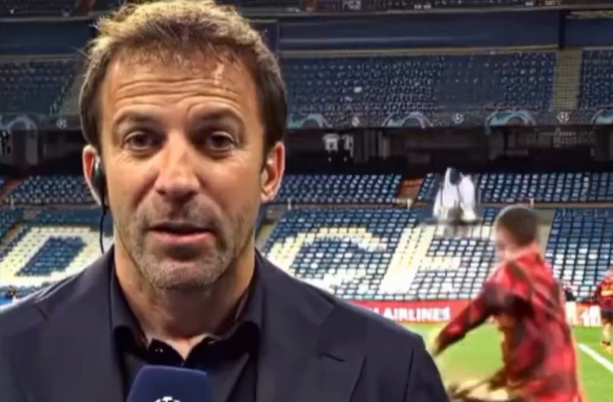 Del Piero, alucinado con el Metropolitano: "El suelo temblaba"