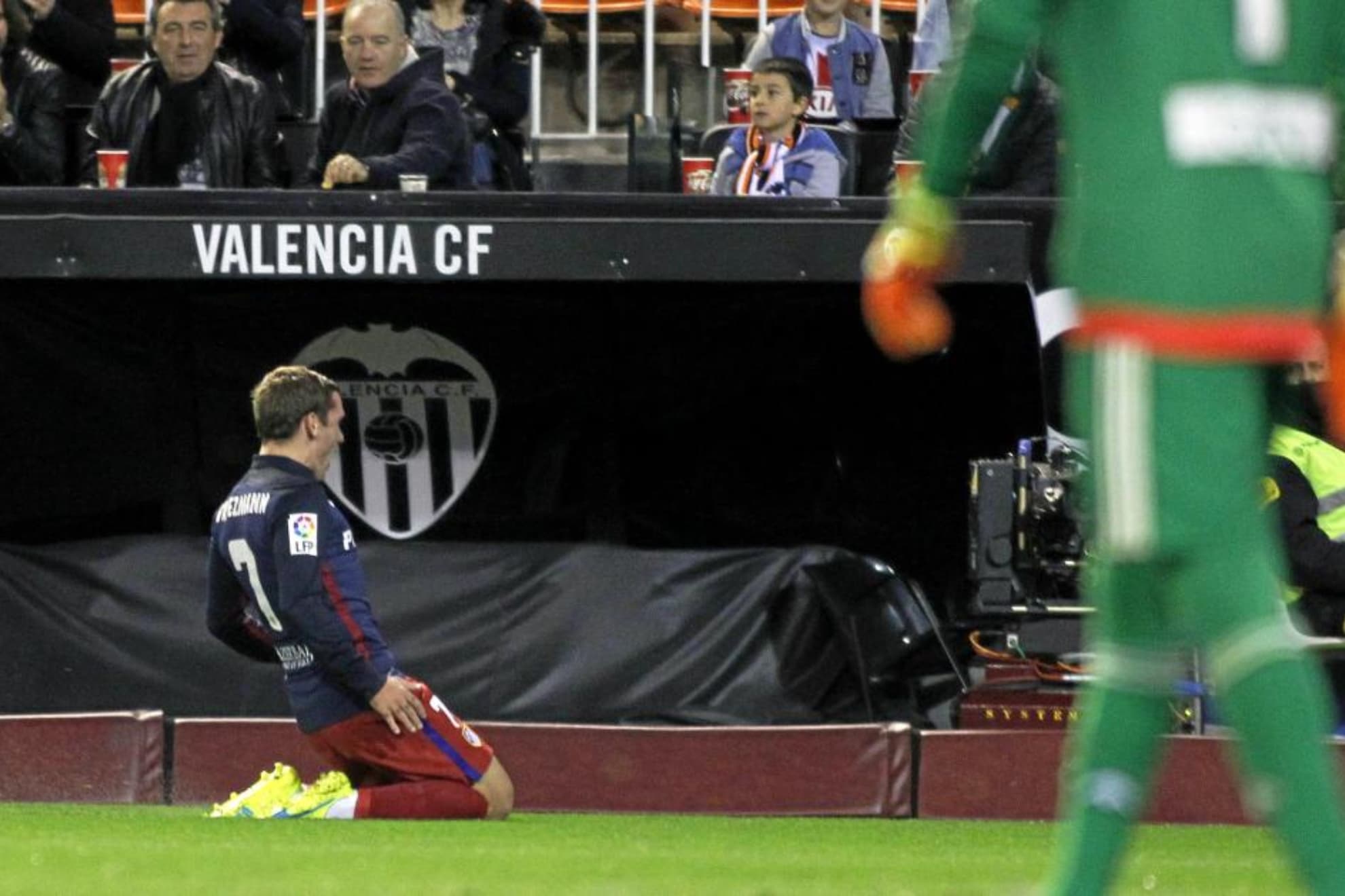 GRIEZMANN TRAS MARCAR EN MESTALLA EN IMAGEN DE ARCHIVO.