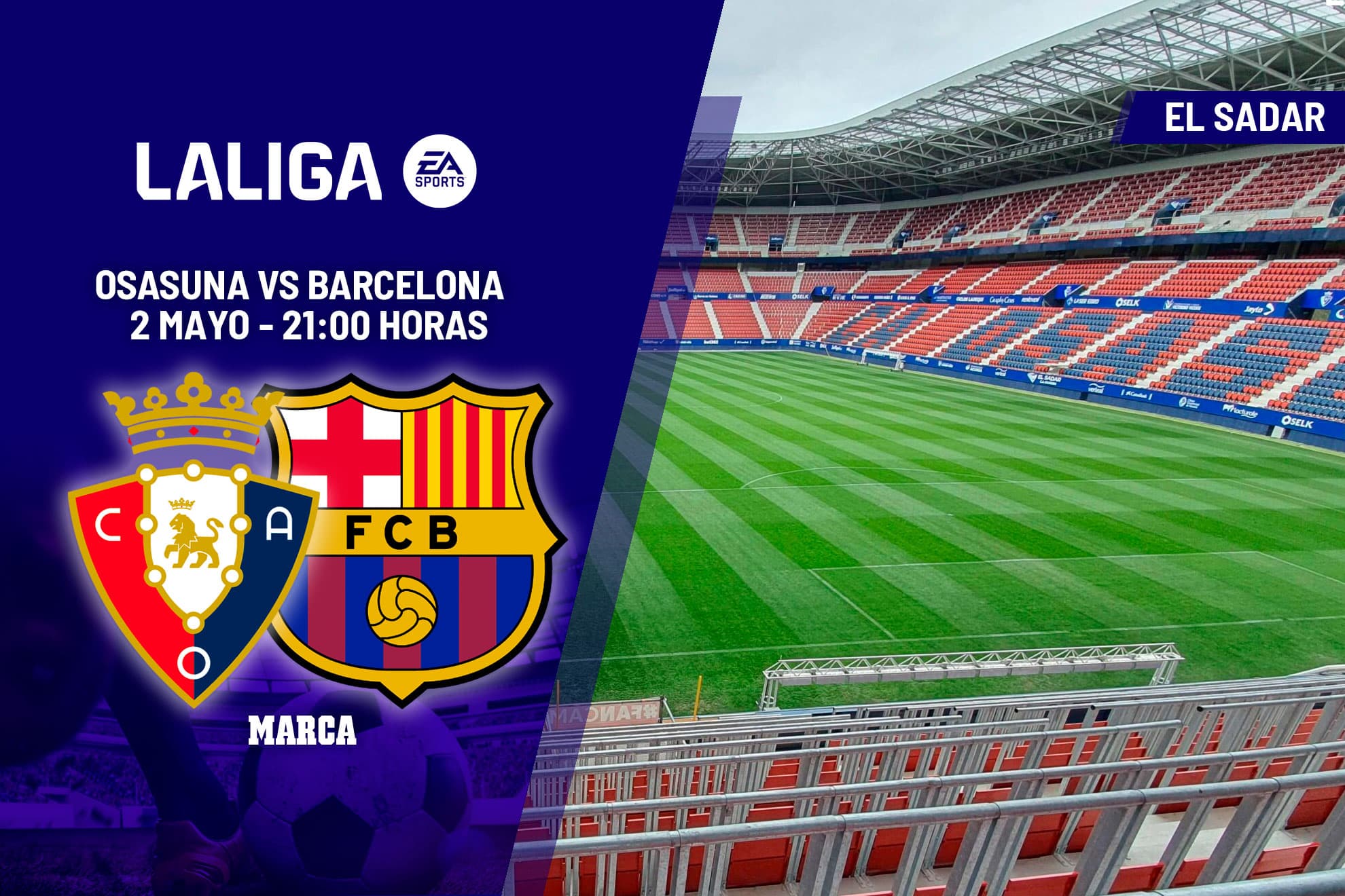 Osasuna recibe al Barcelona esta jornada