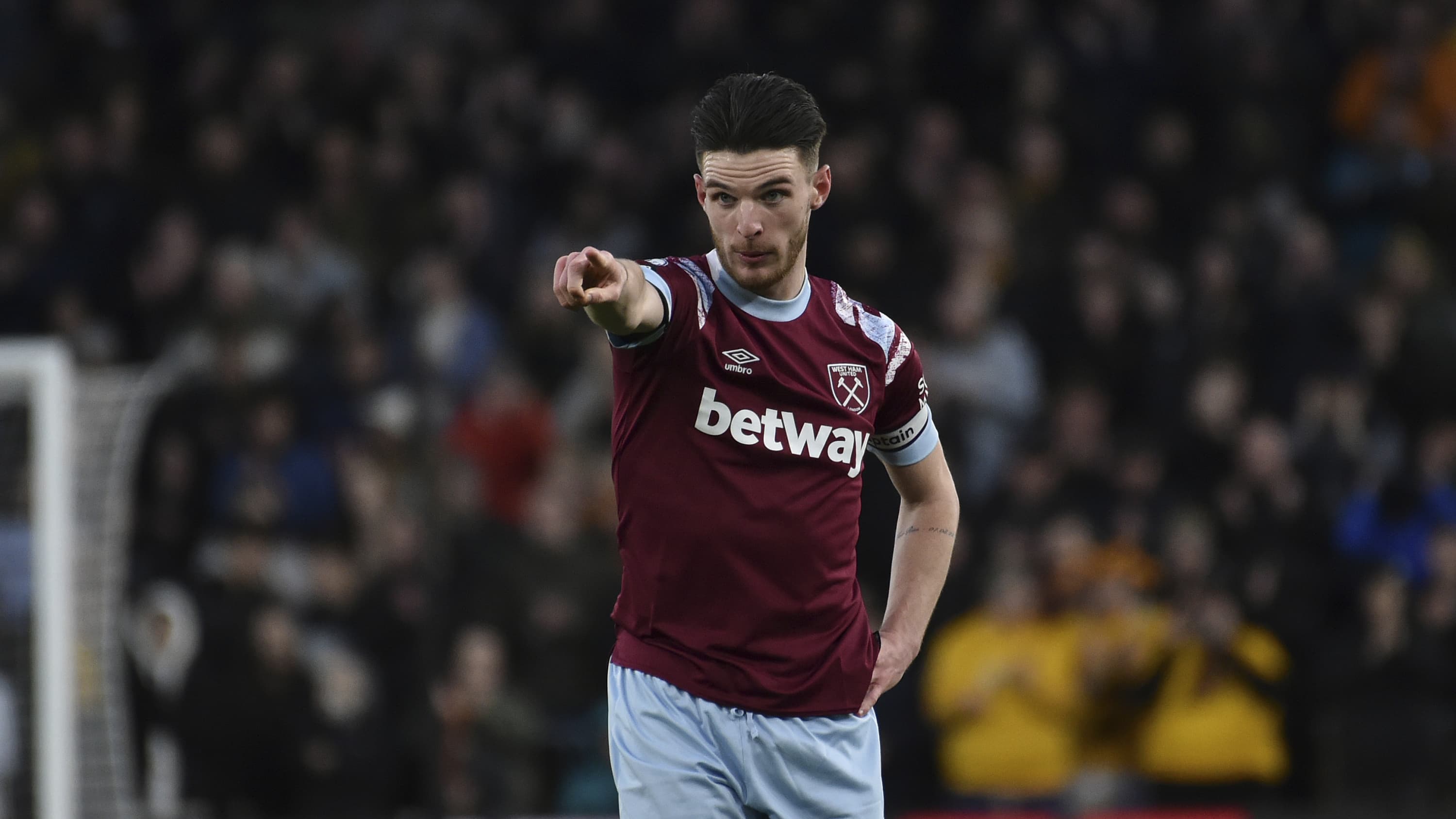 Declan Rice en el West Ham