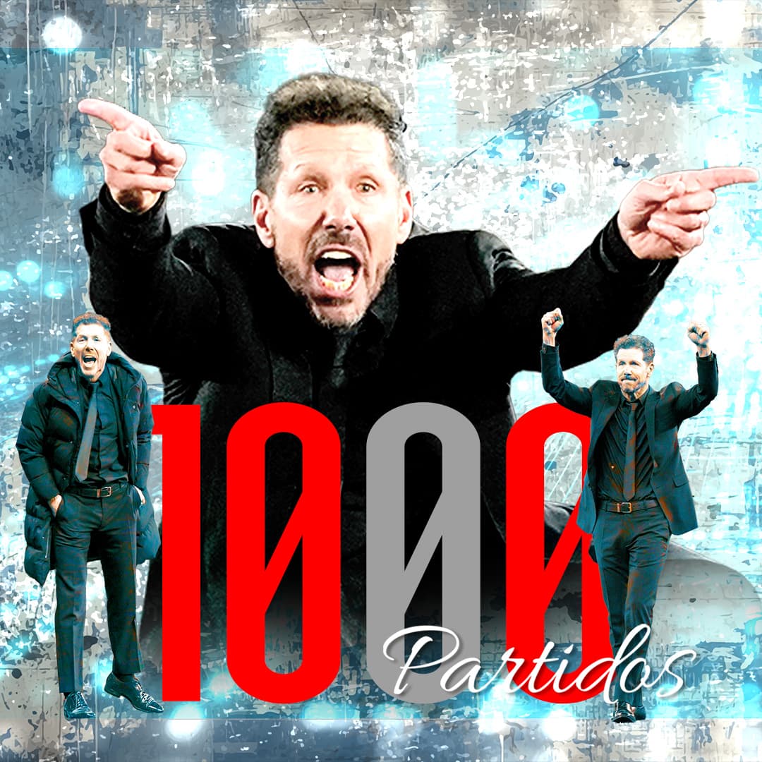 SIMEONE CUMPLE EN MESTALLA 1000 PARTIDOS EN SU CARRERA COMO ENTRENADOR.