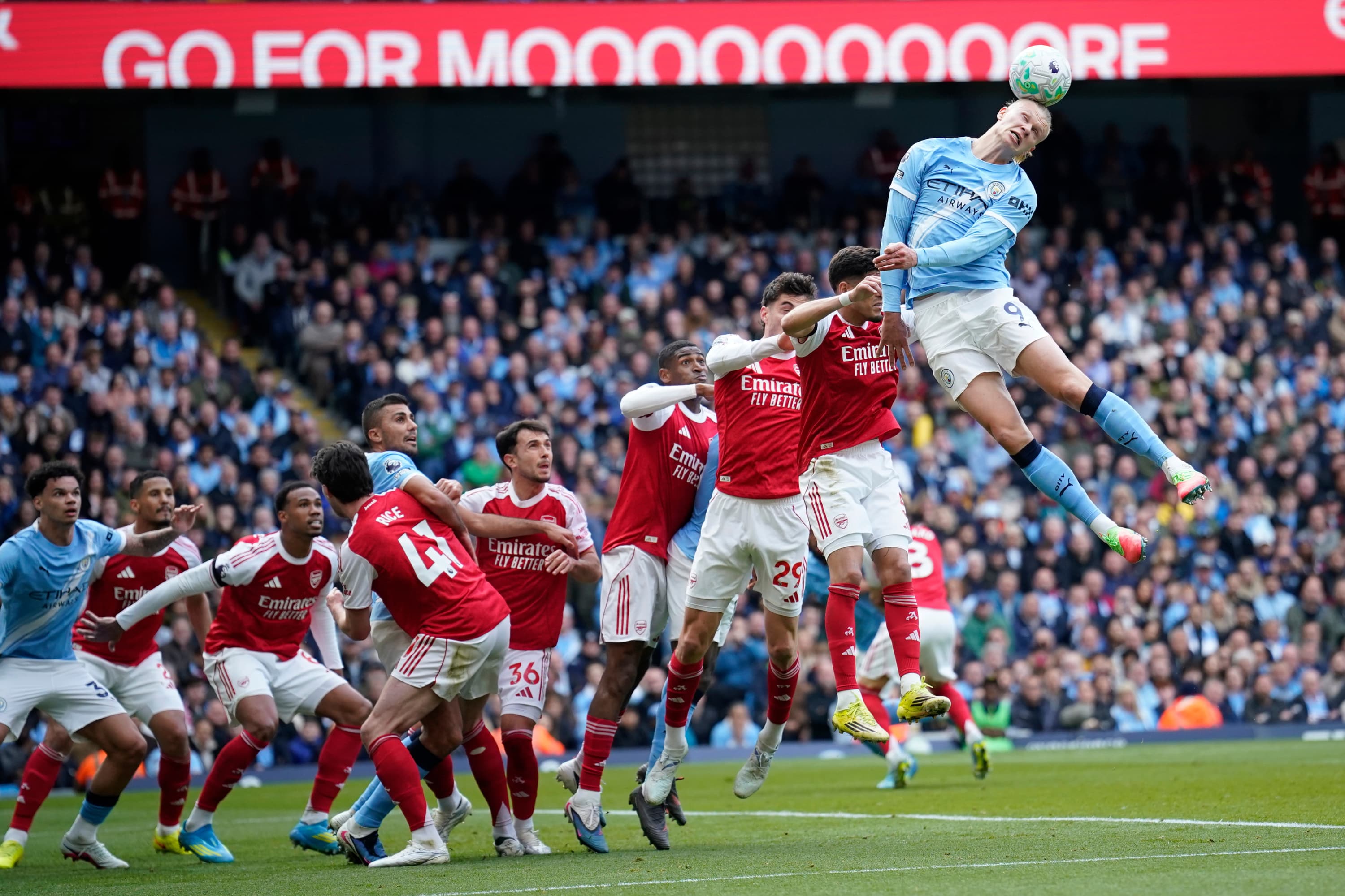 Partido del City contra el Arsenal.