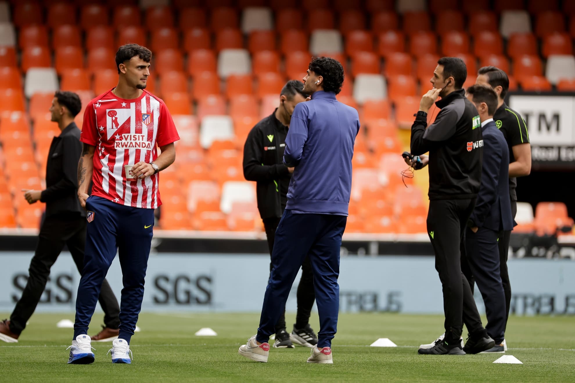 PUBILL Y CARDOSO, ANTES DEL PARTIDO.