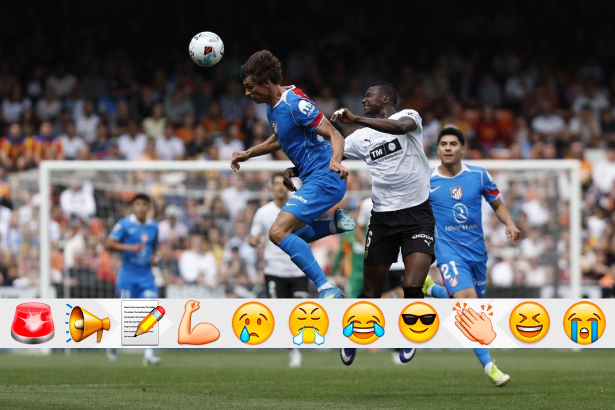 Valencia-Atlético en Mestalla.