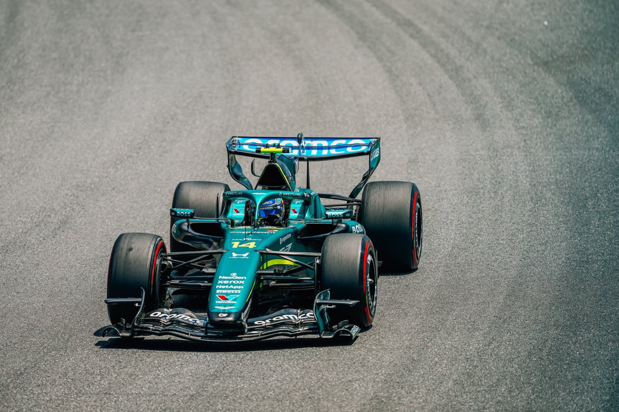 Alonso, en el sprint.