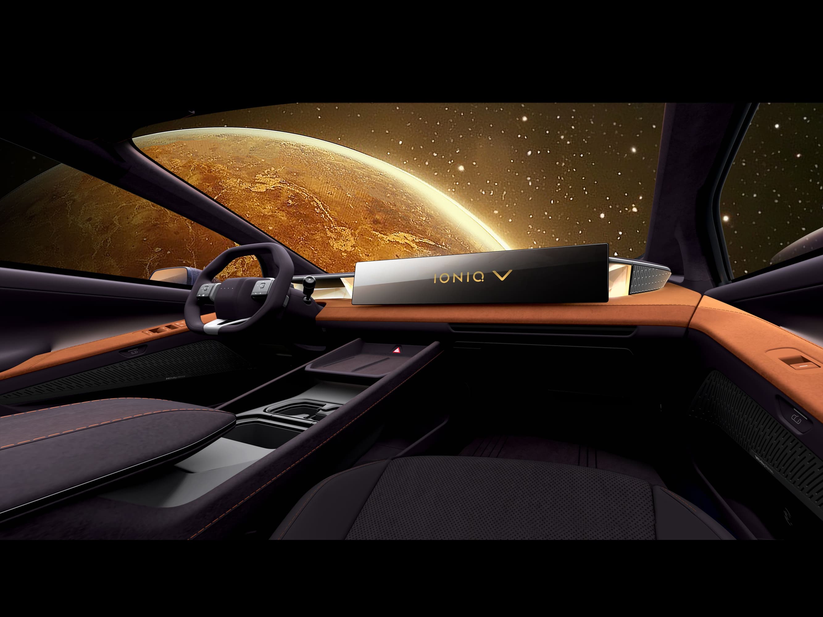 El IONIQ V contará con una pantalla panorámica de 27".