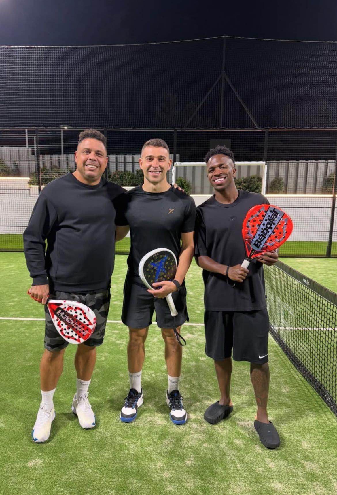 Campagnolo, con Ronaldo Nazario y Vinicius