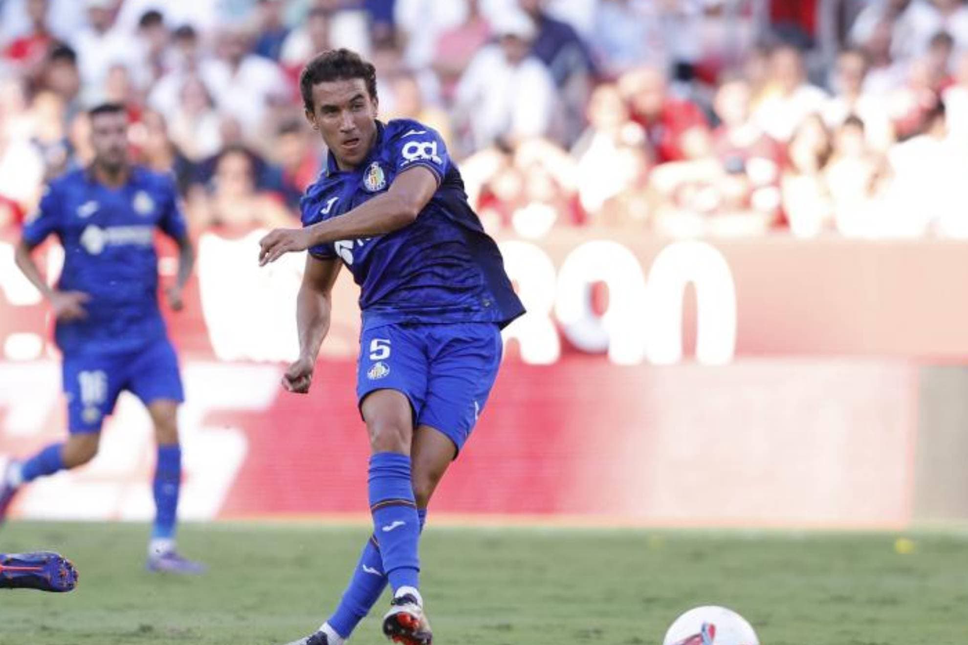Luis Milla, en un partido del Getafe.