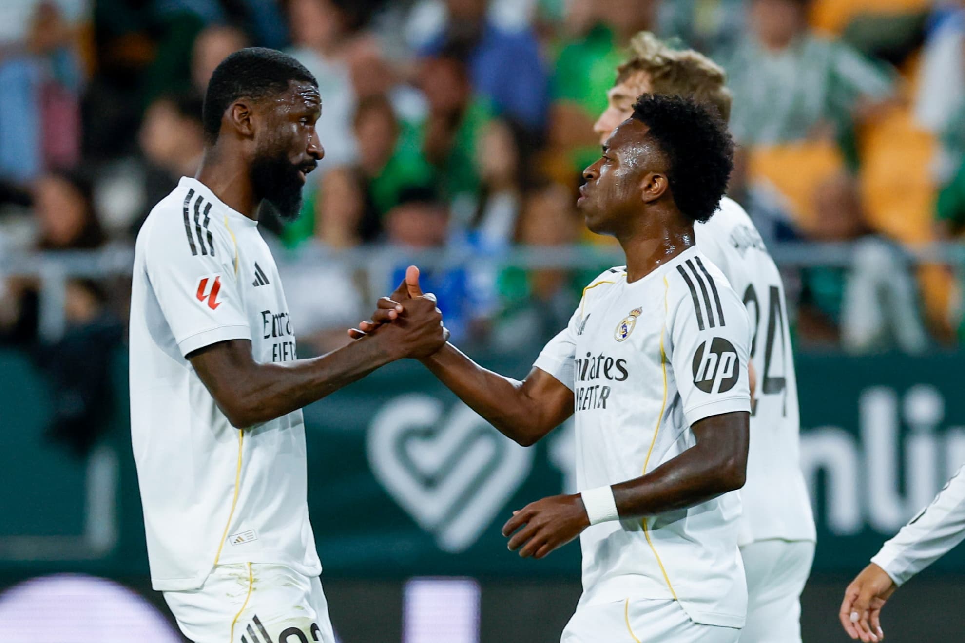 Rüdiger y Vinicius.