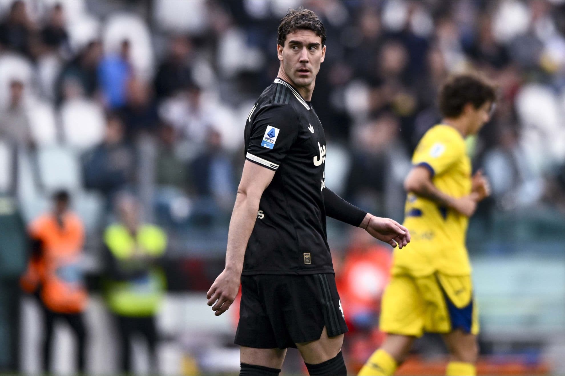 Dusan Vlahovic, durante el partido contra el Hellas Verona