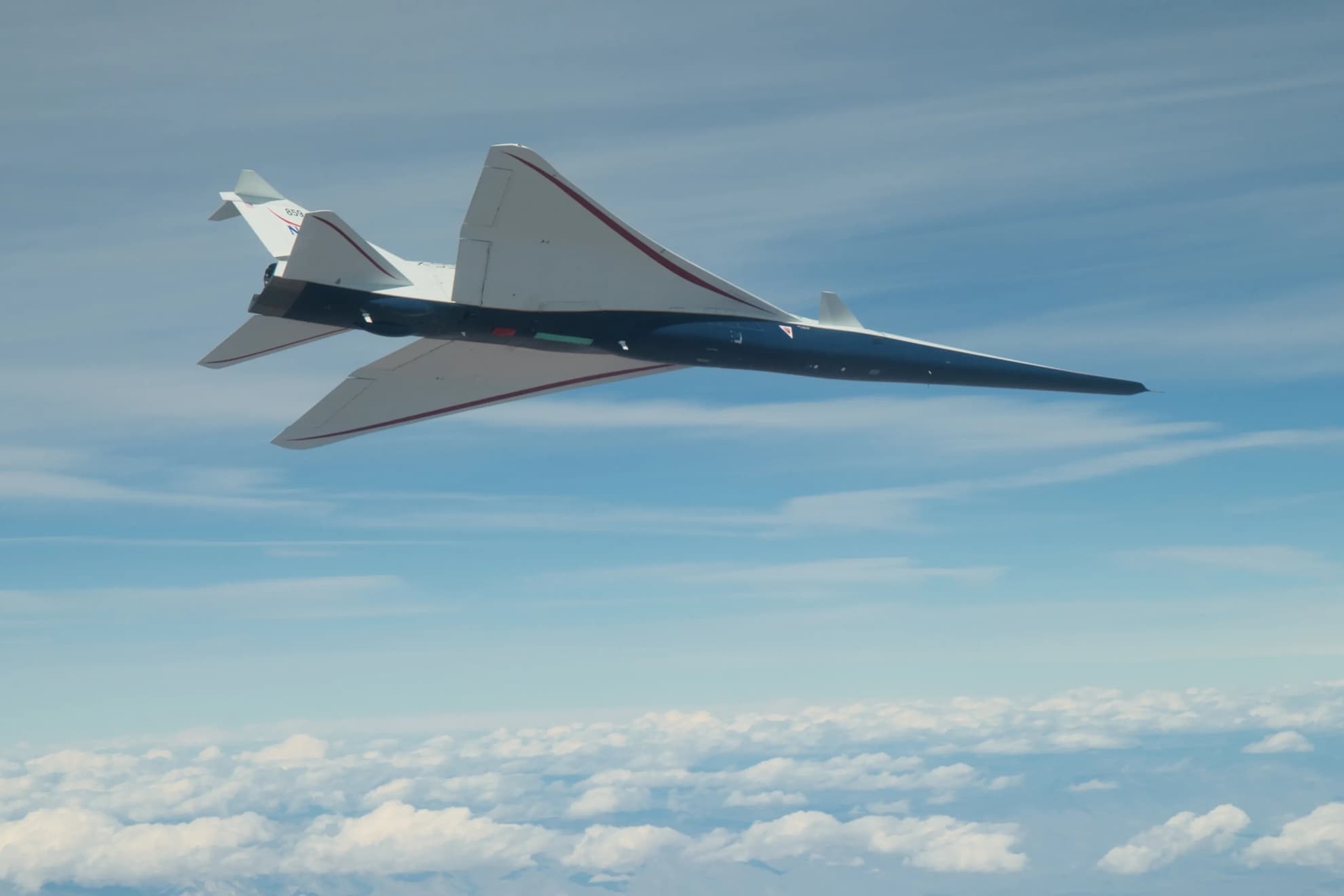 El avión X-59 de la NASA.