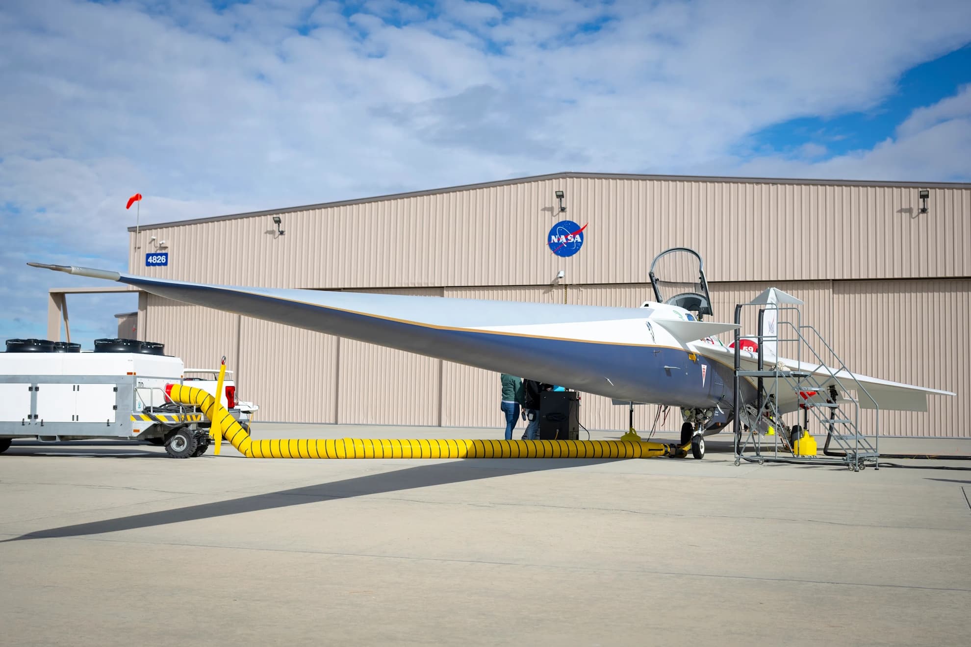 El avión X-59 de la NASA.