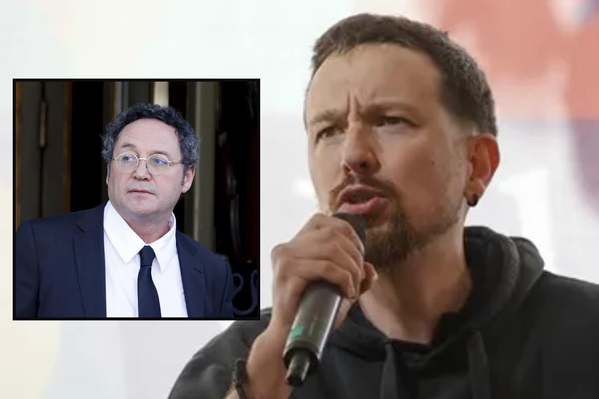 Pablo Iglesias y Álvaro García Ortiz