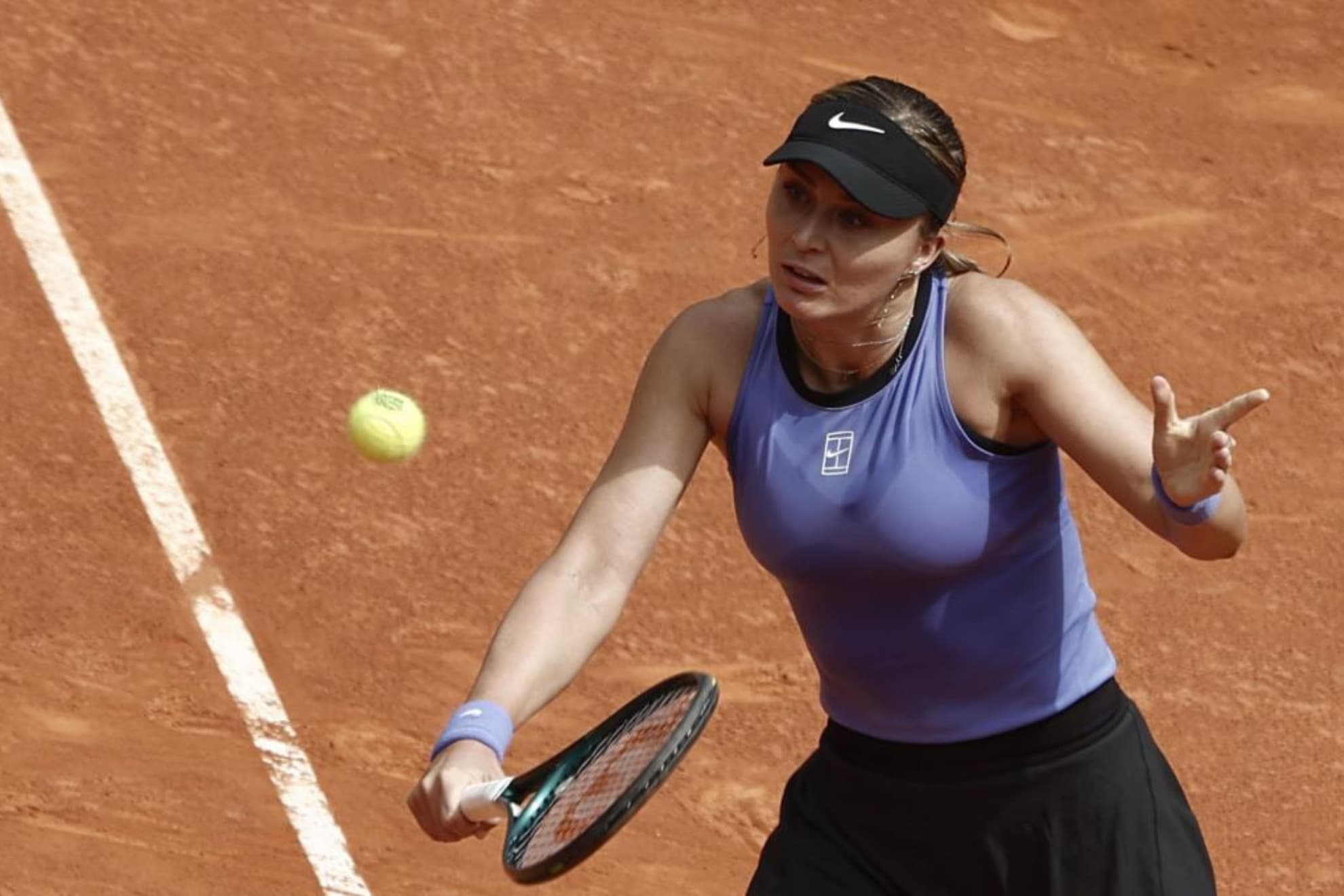 Paula Badosa, en un partido del Mutua Madrid Open.