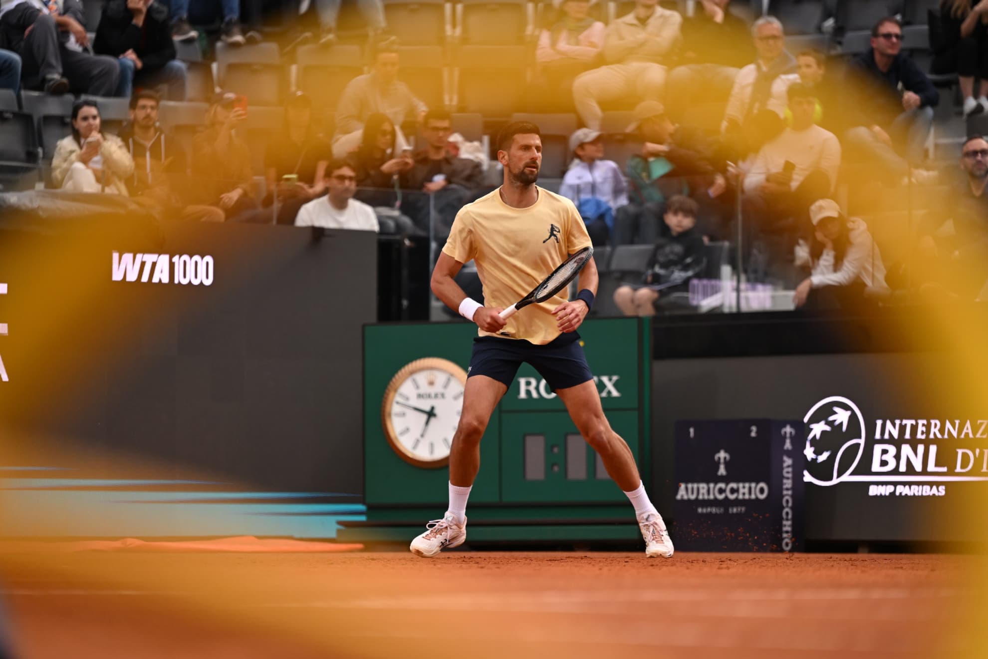 Novak Djokovic, en el Foro Itálico de Roma.
