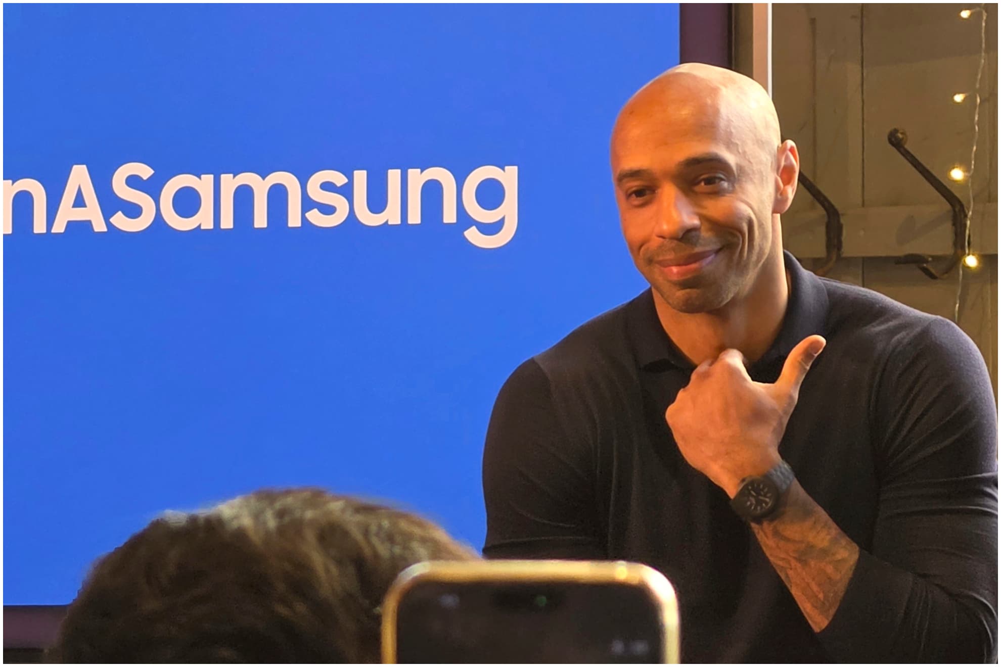 Henry, en el acto de Samsung.