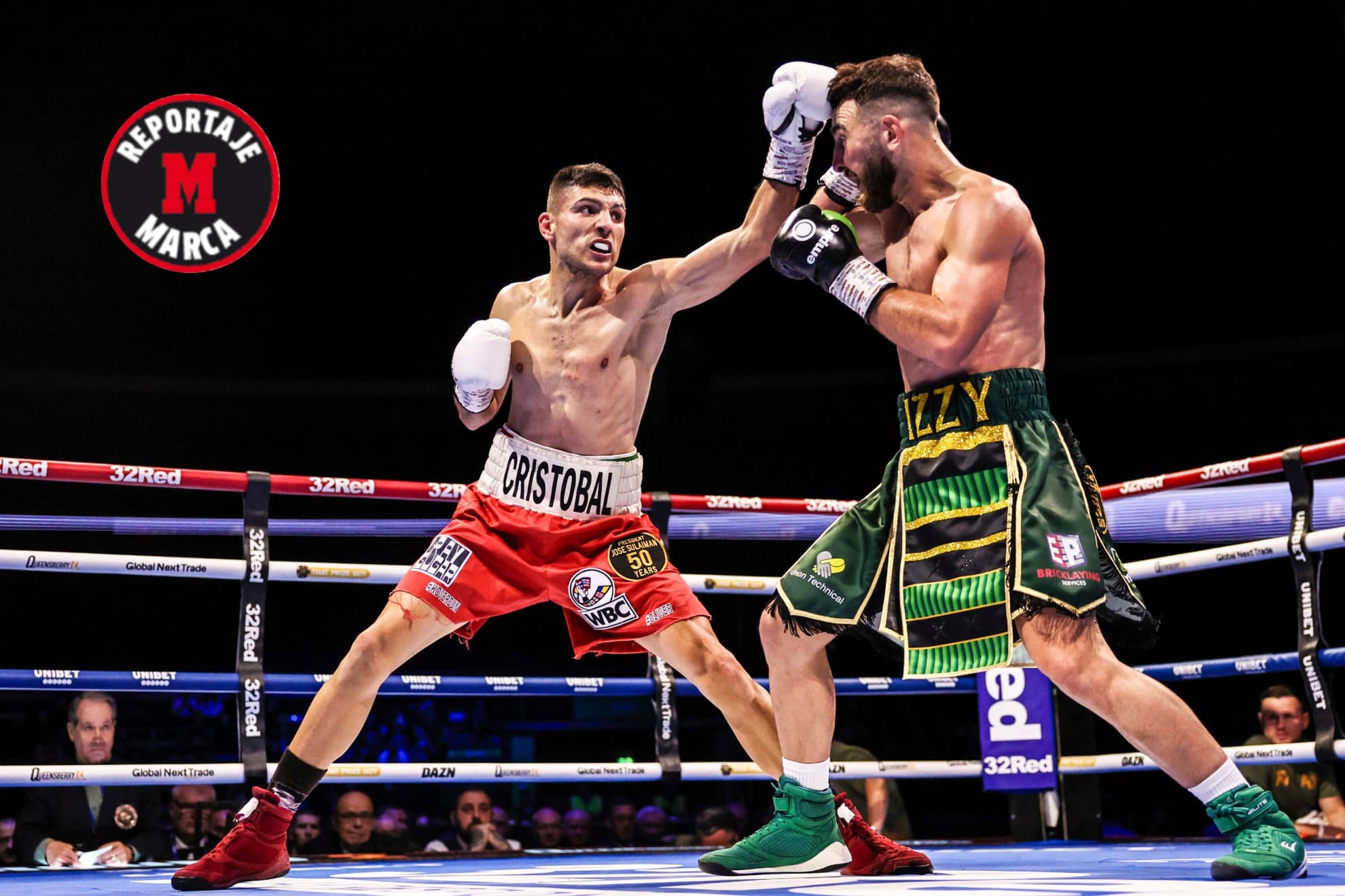 Cristóbal Lorente en su segundo combate contra Nathaniel Collins.