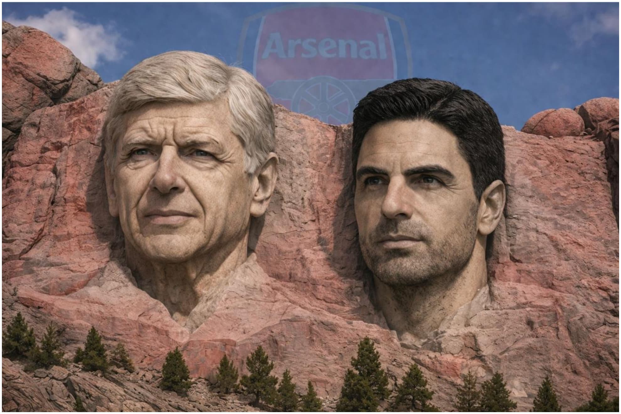 Recreación de Wenger y Arteta.