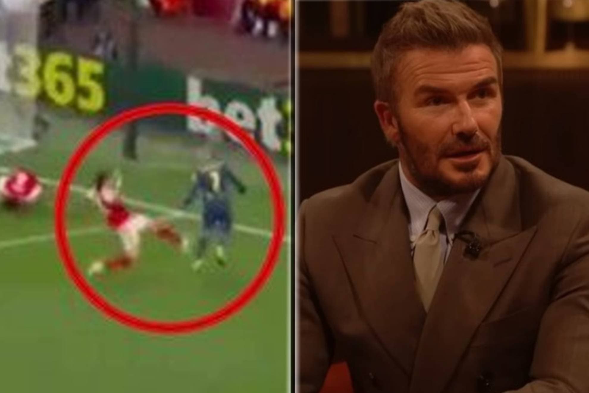 Hasta Beckham alucina con el penalti del Arsenal que el árbitro le birló al Atlético: "¡Dios mío!"