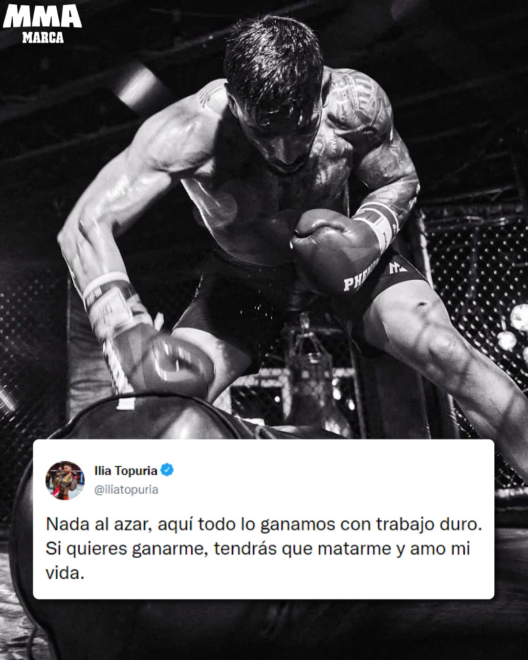 El tuit de Ilia Topuria.