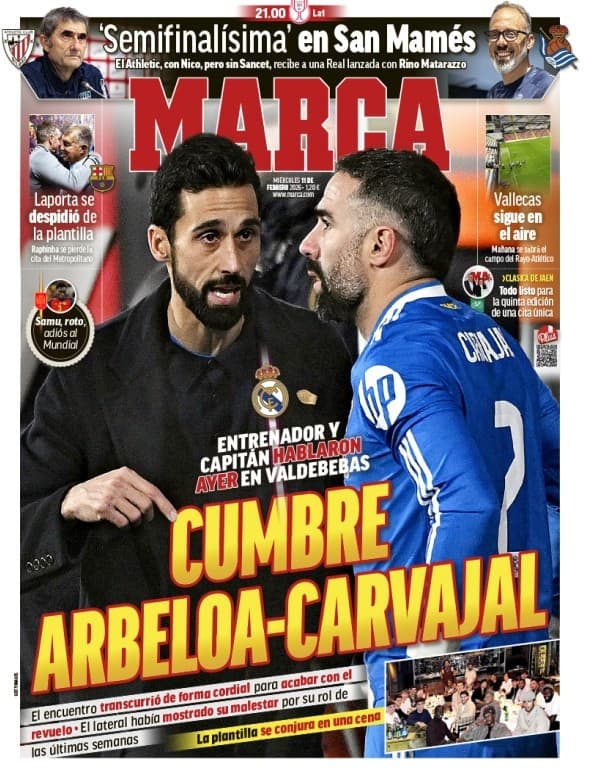 Portada de MARCA del 11 de febrero.