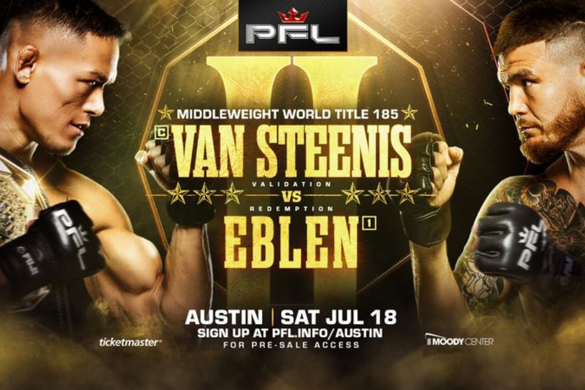 El cartel del Costello van Steenis vs Eblen 2.