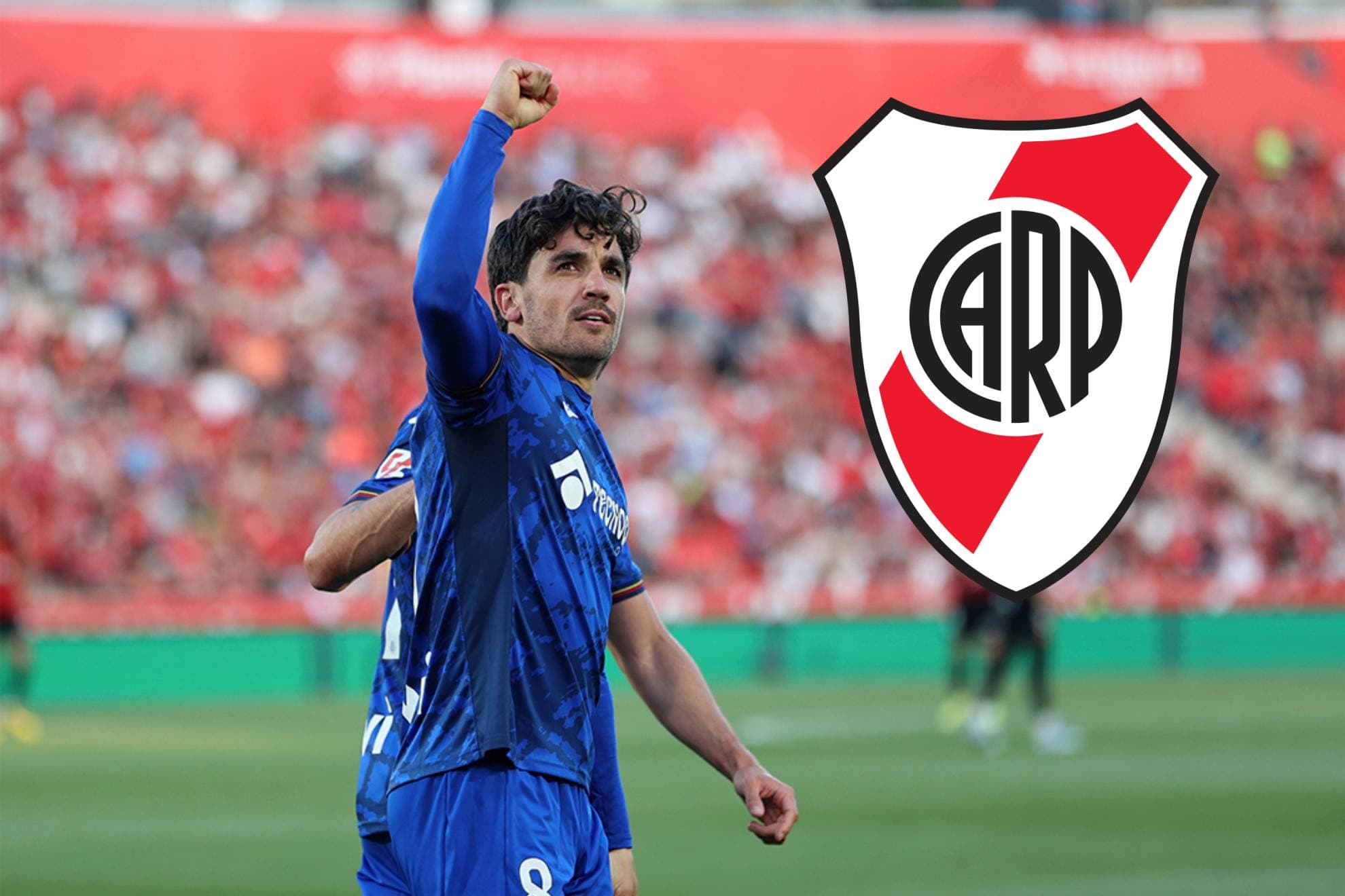 Arambarri celebra un gol con el Getafe.