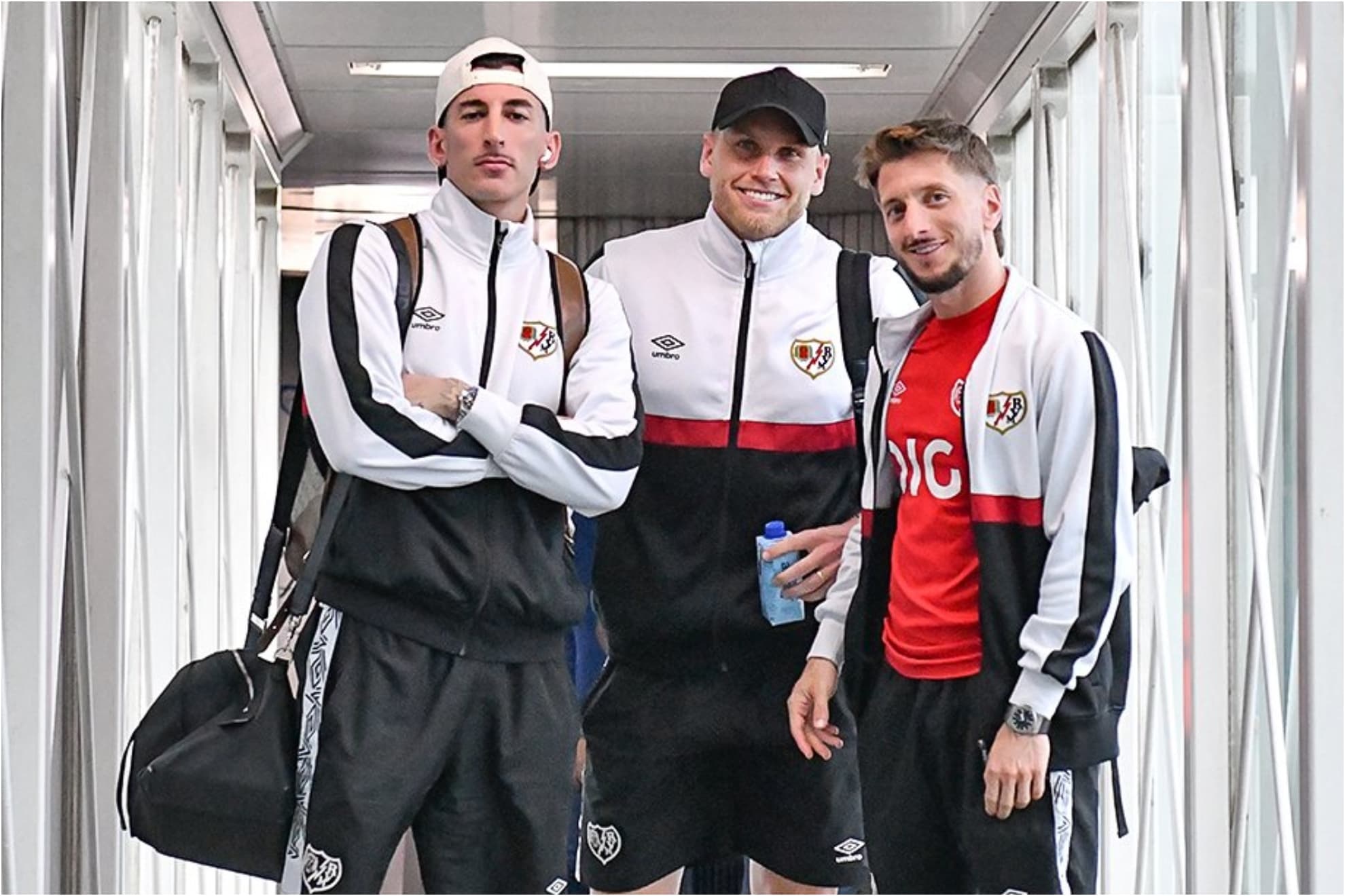 Los jugadores del Rayo, rumbo a Estrasburgo