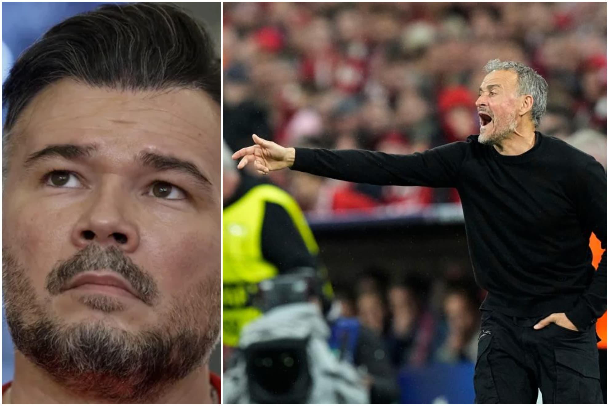 Rufián y Luis Enrique.
