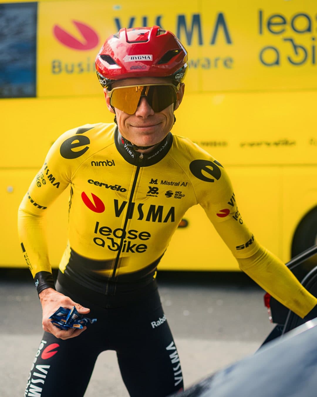 Vingegaard, en la previa del Giro.