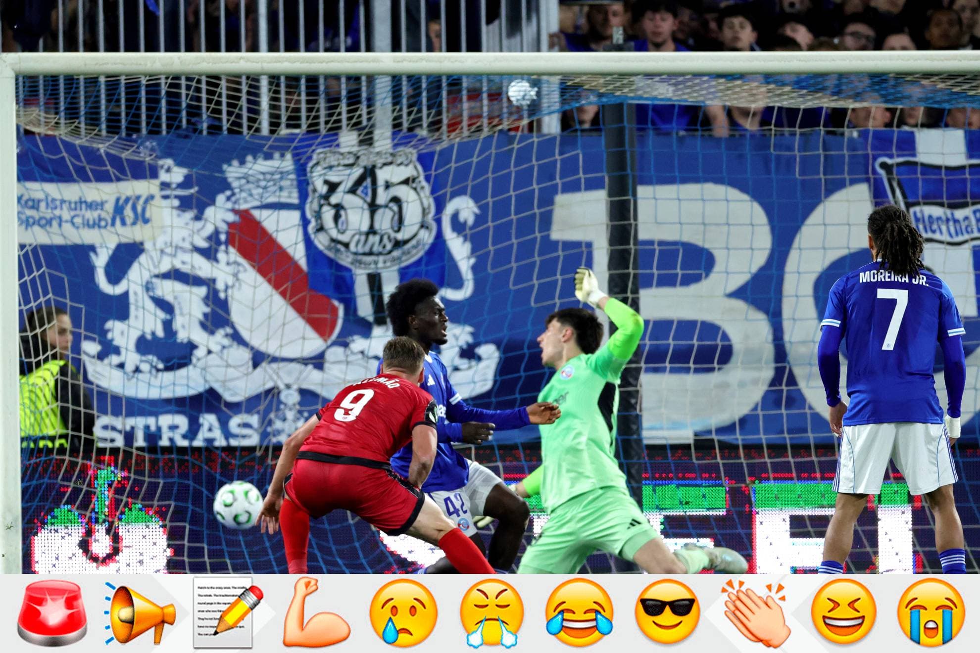 Instante del gol de Alemao.