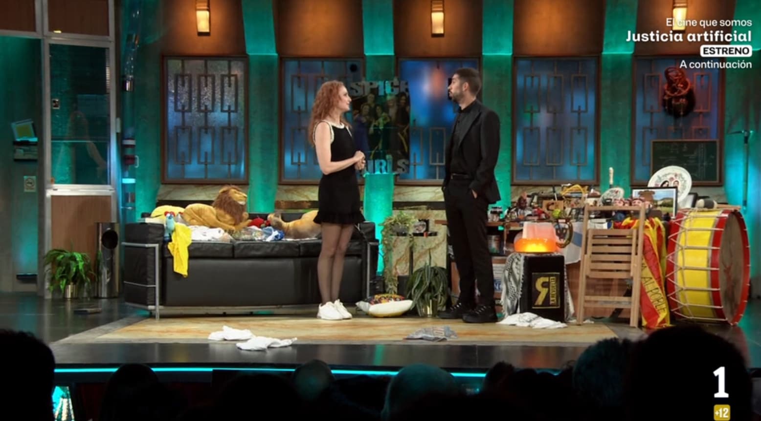 Cristina Castaño y David Broncano, en 'La Revuelta'.