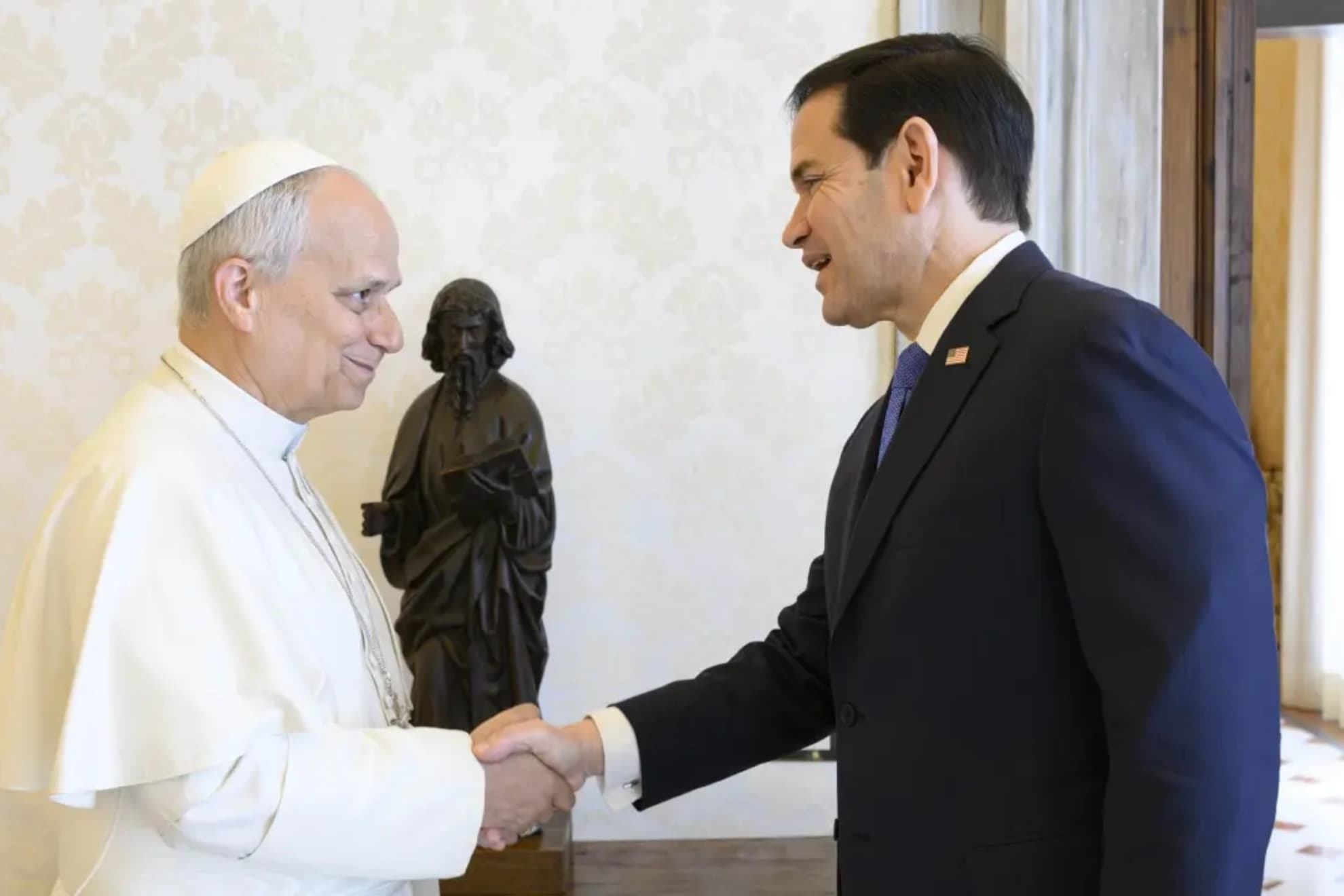 La recepción del Papa León XIV a Marco Rubio.