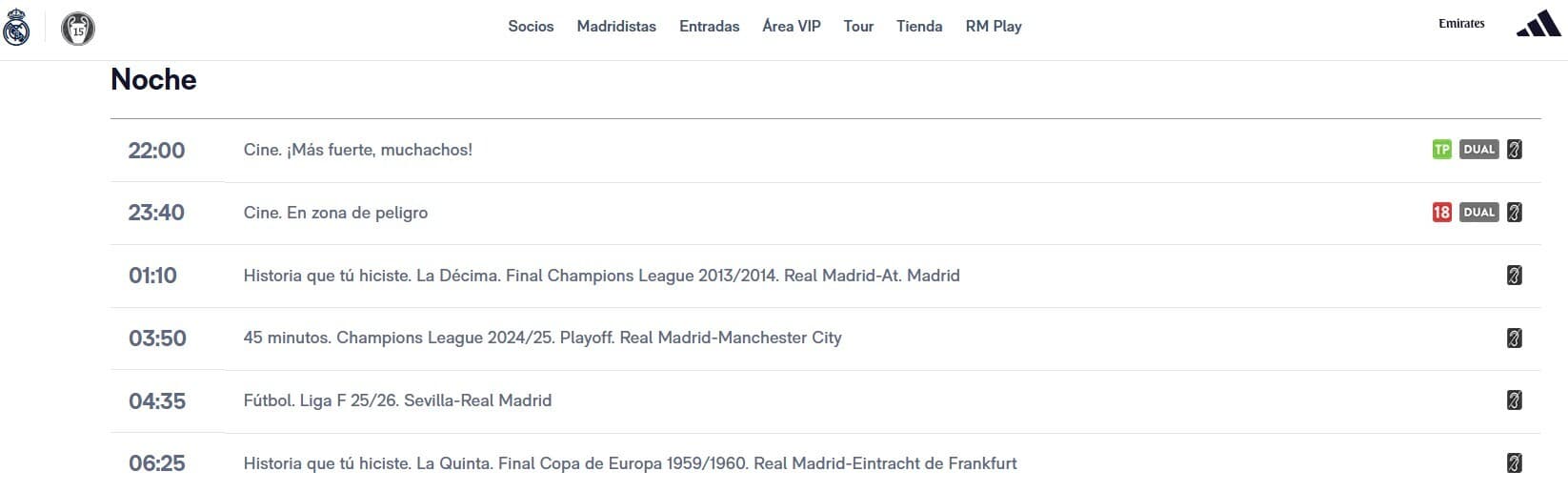 Real Madrid TV emitió la película 'Más fuerte muchachos' después de la pelea de Tchouaméni y Valverde