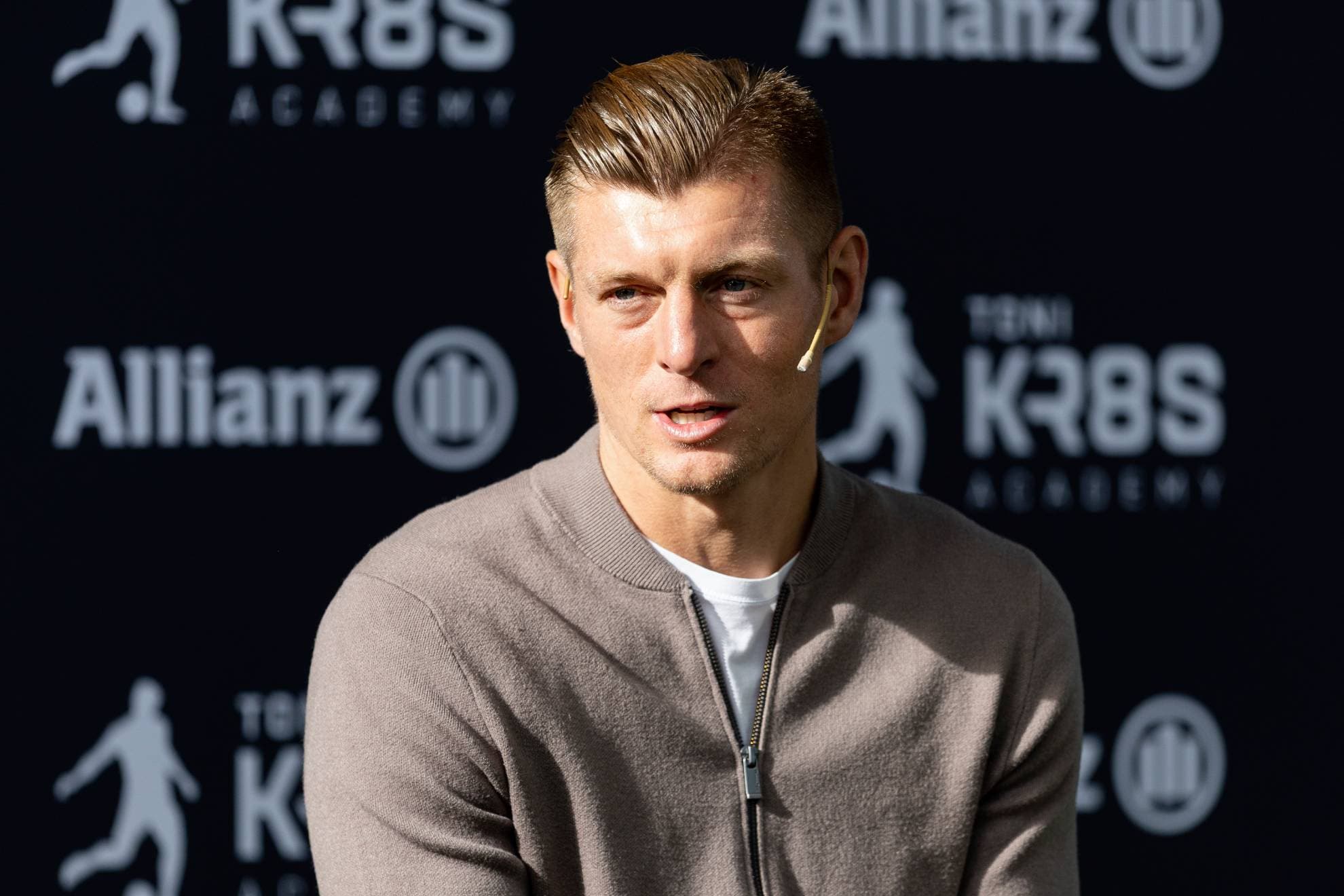 Kroos en una presentación.