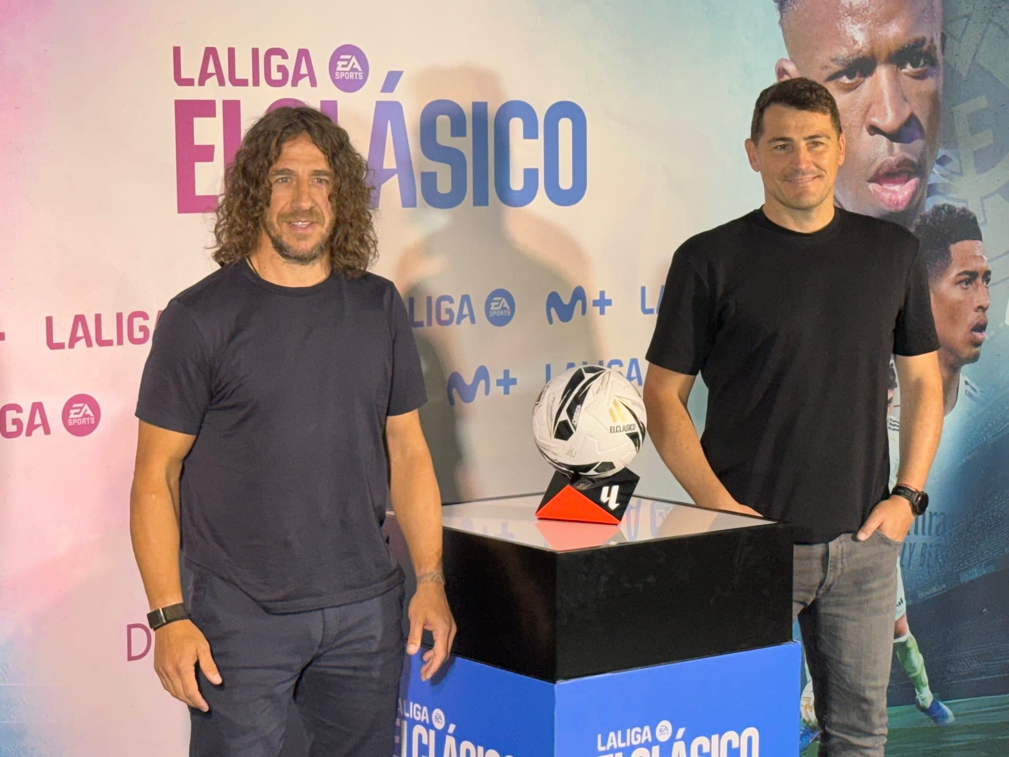 Carles Puyol e Iker Casillas en el evento de LaLiga por 'El Clásico'
