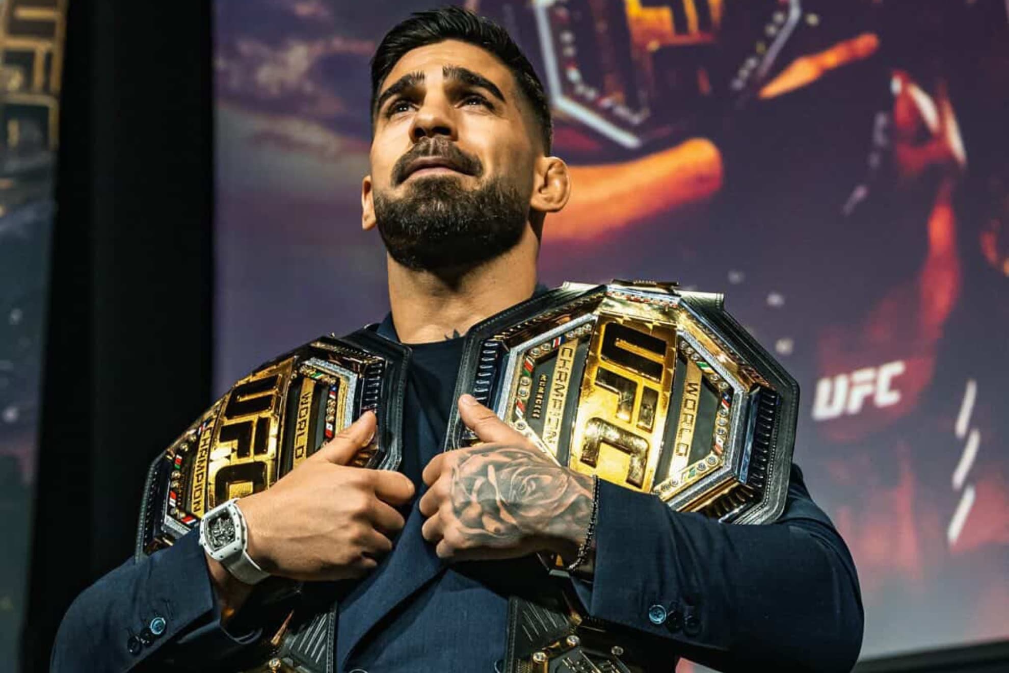 Ilia Topuria, doble campeón de la UFC.